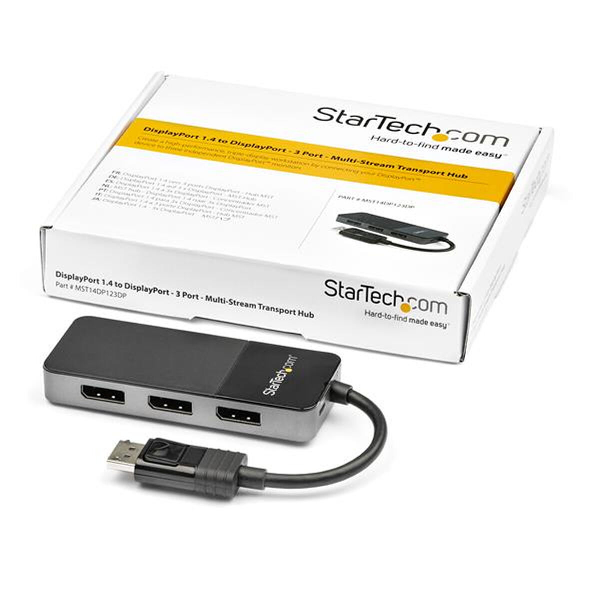 USB Hub Startech MST14DP123DP Grå